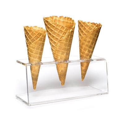 Ice Cream 3 Hole Cone Stand Plexiglass(5mm) x 1